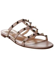 Valentino Rockstud Caged Leather Sandal Women's Pink 39