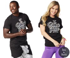 Zumba - I Sweat Glitter Unisex Tee - Black  XS/S M/L XL/XXL  New Free Ship 