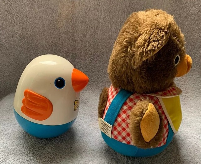 Vintage Playskool Roly Poly Penguin Chime Duck & Fisher Price Bear Weeble Wobble | eBay