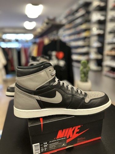 Air Jordan 1 Retro High OG Shadow Toe 2018 Mens Sneakers 555088-013 Size 14 - Picture 9 of 21