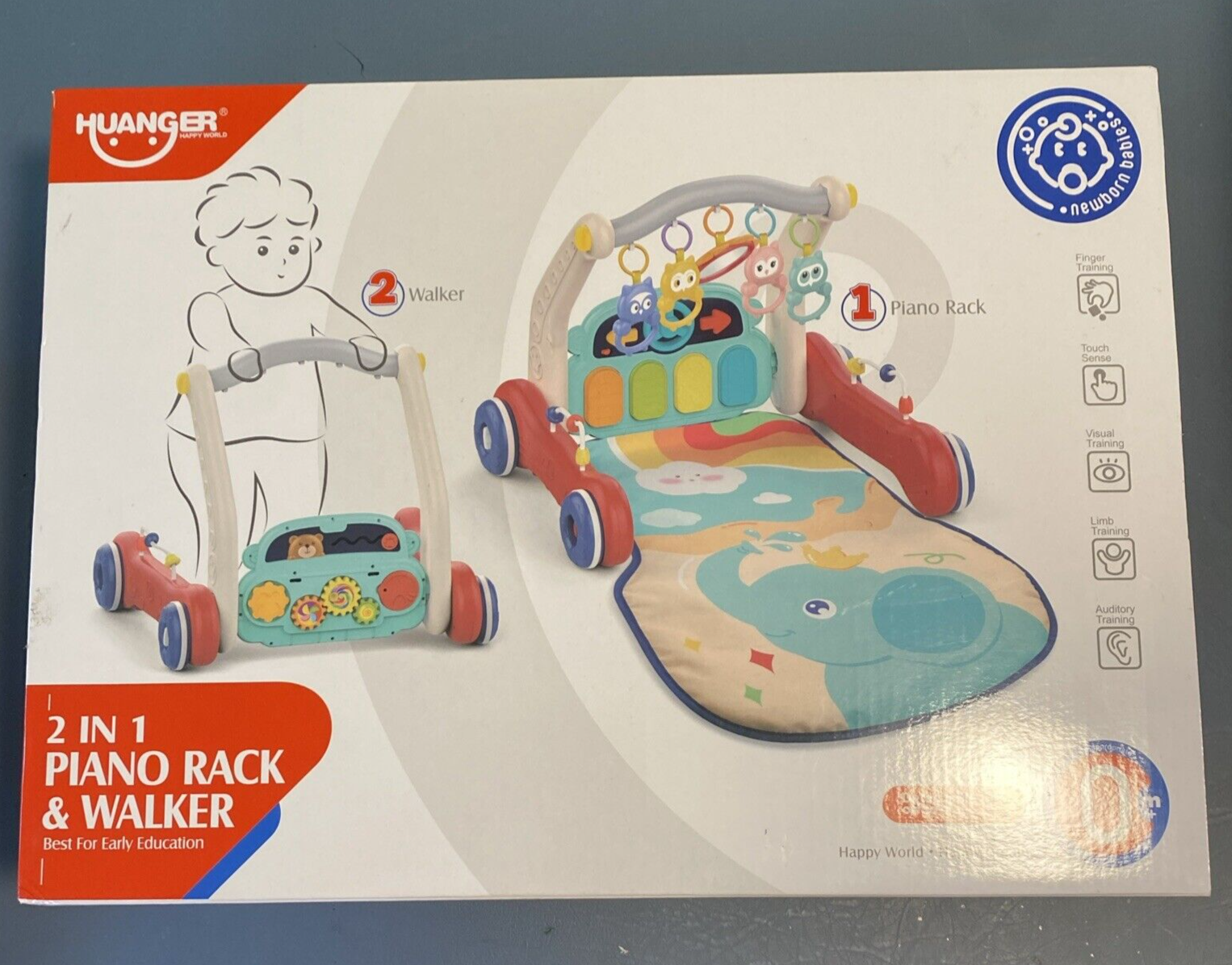 Huanger Happy World 2 in 1 Piano Rack & Walker