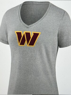 Washington Commanders NFL Women's Primary Logo V-Neck T