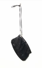 Vintage Whiting  Davis Black Mesh Shoulder Bag Purse-10  x7  Evening Bag.