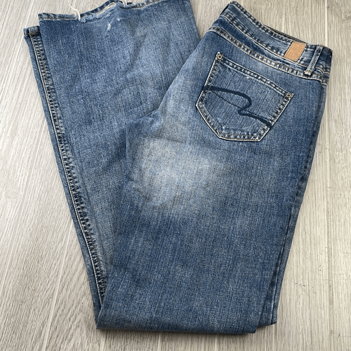 Jeans donna Maurices denim rigido Ani svasato blu taglia 7/8 lungo