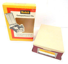 7B VTG Kodak Compartment File Slide Container w/ Original Box Unused Metal