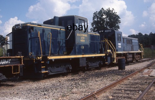 35mm Railway Slide - Baltimore & Ohio Diesel Loco 21 @ New Haven, USA. - 第 1/1 張圖片
