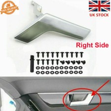 RIGHT DRIVER SIDE INTERIOR DOOR HANDLE  FOR MERCEDES C-CLASS W204 SILVER UK
