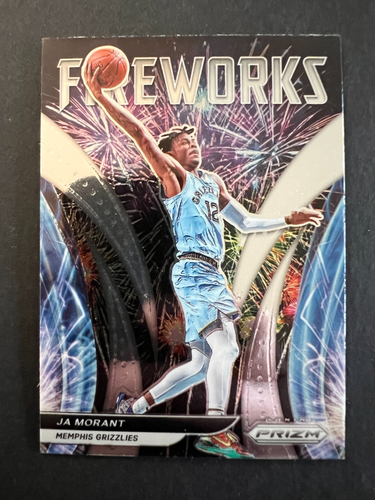 2021-22 Panini Prizm - Fireworks #24 Ja Morant - 50% off 5 or more under $5