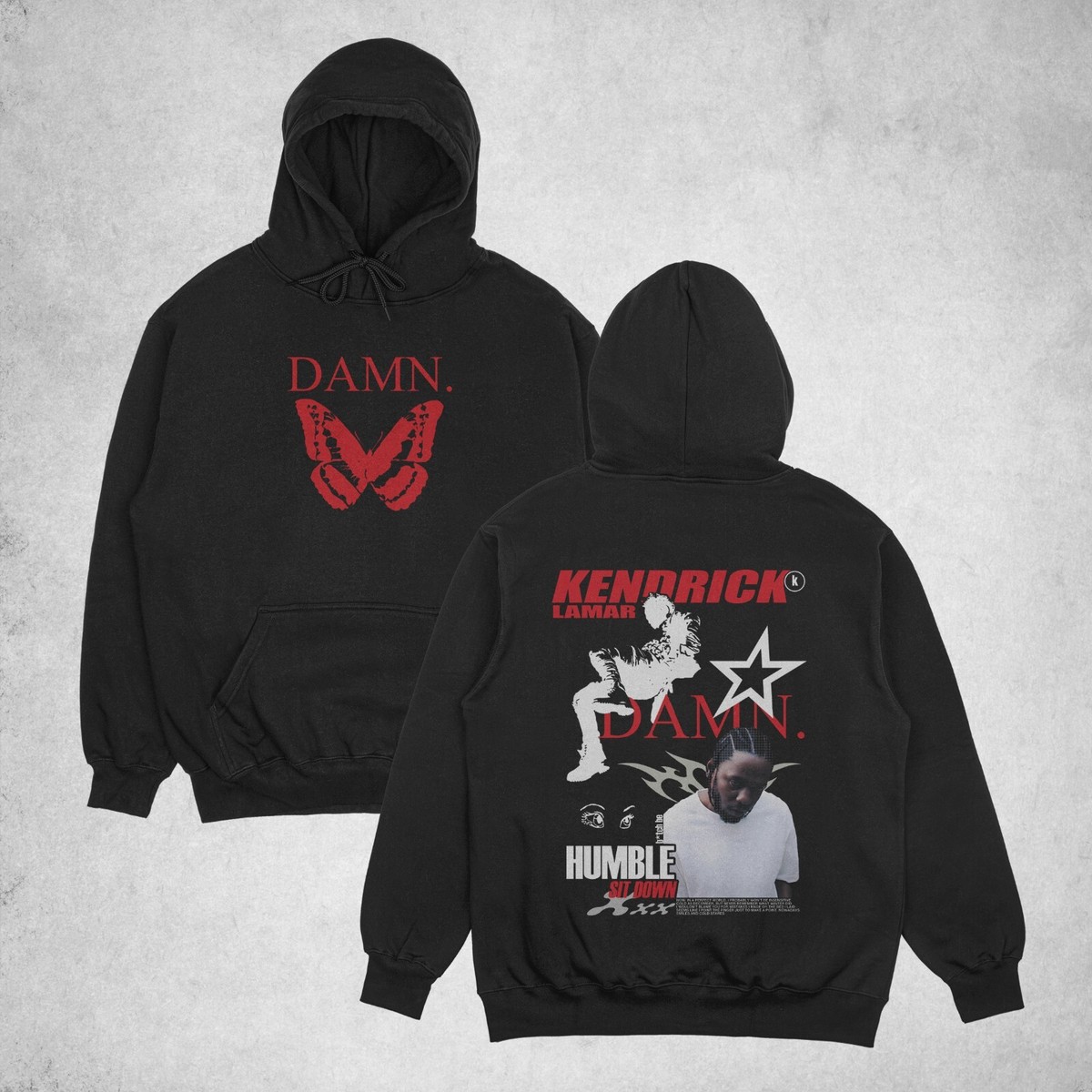 Kendrick Lamar DAMN Album Hoodie, Kendrick Lamar Merch, Gift for