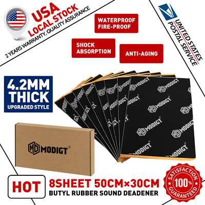 MGT 165mil 13sqft Car Sound Kil Deadening Mat Butyl Automotive Sound Deadener