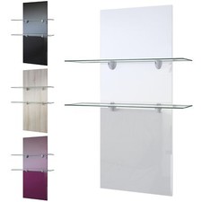 Wandregal Wandpaneel Hängeregal Wandboard Glas Boden Ablage Regal Faro Hochglanz