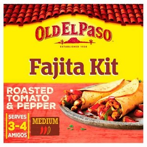 Old el paso roasted tomt/pepper fajita kit 505g (8410076471208)