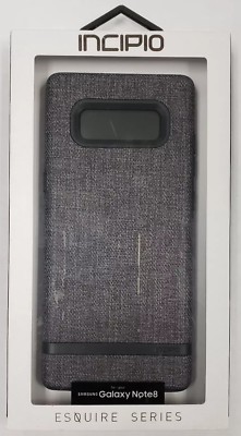NEW Authentic Incipio Esquire Series Case - Samsung Galaxy Note 8 Grey/Black