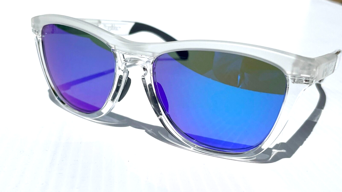 Oakley FROGSKINS RANGE Crystal Clear POLARIZED Galaxy Blue