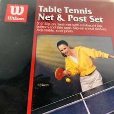 Table Tennis Net & Post Set Wilson NEW in PACKAGE Replacement