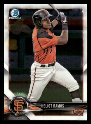 Heliot Ramos 2018 Bowman #BCP143 Chrome Prospects  San Francisco Giants