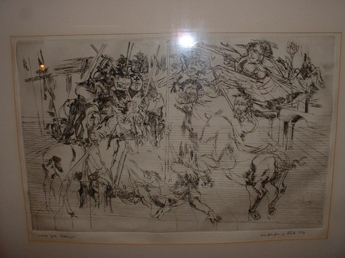 1958 HERBERT LEWIS FINK INK DRAWING OR ETCHING "WEEP FOR ADENAIS" HAND SIGNED - Picture 6 of 12