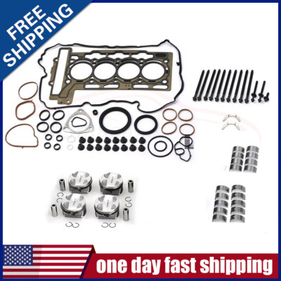 N12 N16 Engine Rebuild Piston Kit CR 11:1 Fits Mini Cooper R55 R56 R57 R60 1.6L