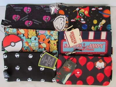 Loungefly Zip Pouch Cosmetic Bag Wallet Purse WRISTLET STRAP NWT