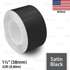 1-1/2" Vinyl Pinstriping Pin Stripe Styling Tape Decal Sticker 38mm SATIN BLACK