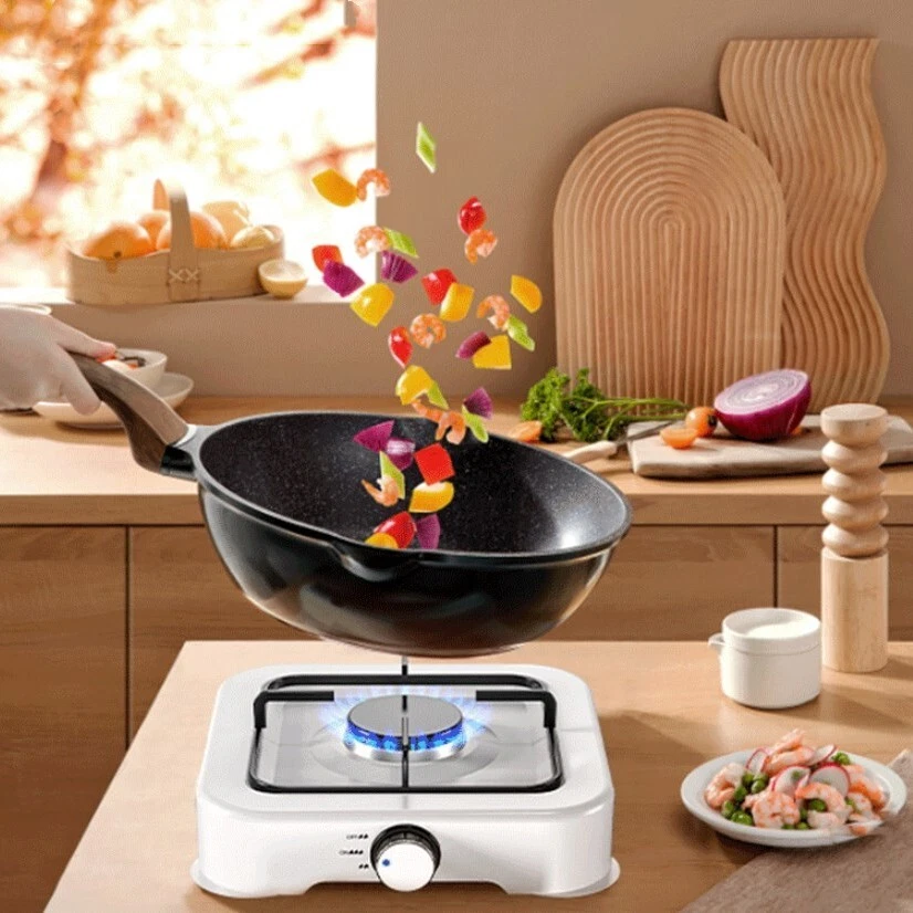 Outdoor Single Burner BBQ Cooker Cast Iron Propane LPG Gas Camping Stove 2200W - Picture 2 of 15