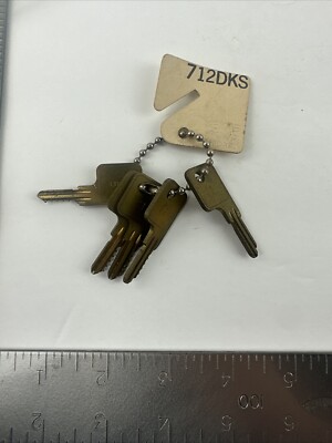 SET OF 5 Yale Wafer Lock Guide Master Key Set 712DKS #1-5 One Uncut Blank