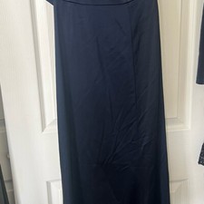 Dress the population navy gown
