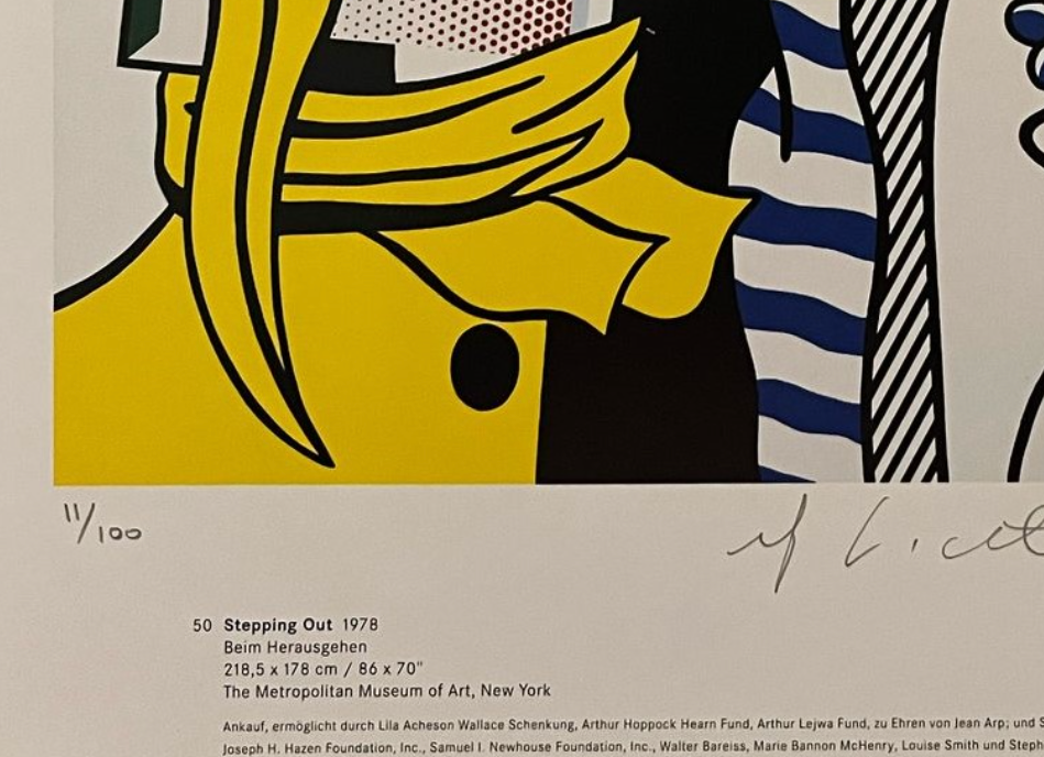 Lithographie Originale Signée Roy Lichtenstein - Certifiée - Édition Limitée