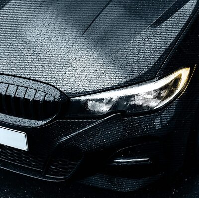 7D High Gloss Matte Black Carbon Fiber Vinyl Film Wrap Sticker Bubble Free DIY