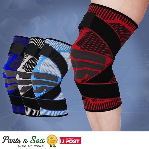 3D Design Knee Brace Breathable Sleeve Support Gym Running Jogging Sports - Picture 4 of 13