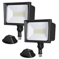 DEWENWILS 2 Pack 65W LED Flood Light Outdoor IP65 Waterproof 6670 Lumen 