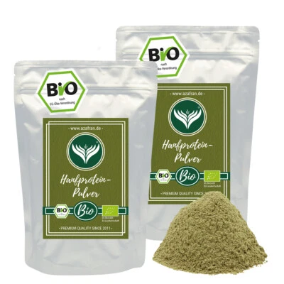 BIO Hanfprotein Pulver | Hanfprotein gemahlen | vegane Eiweißquelle (1kg) - Bild 1 von 4