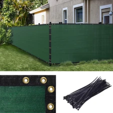 Amgo 5' x 50' Green Fence Privacy Screen Windscreen,with x 50', 
