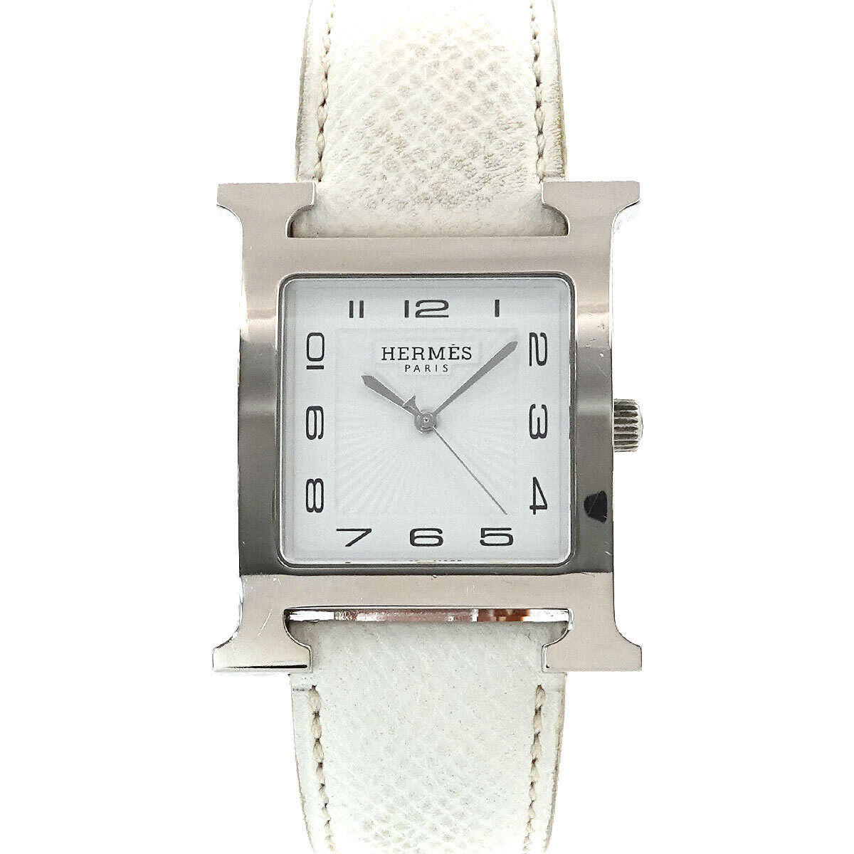 HERMES H Watch HH1 810 Quartz White Dial Mens Watch 90248894 HERMES H Watch HH1 810 Quartz White Dial Mens Watch 90248894