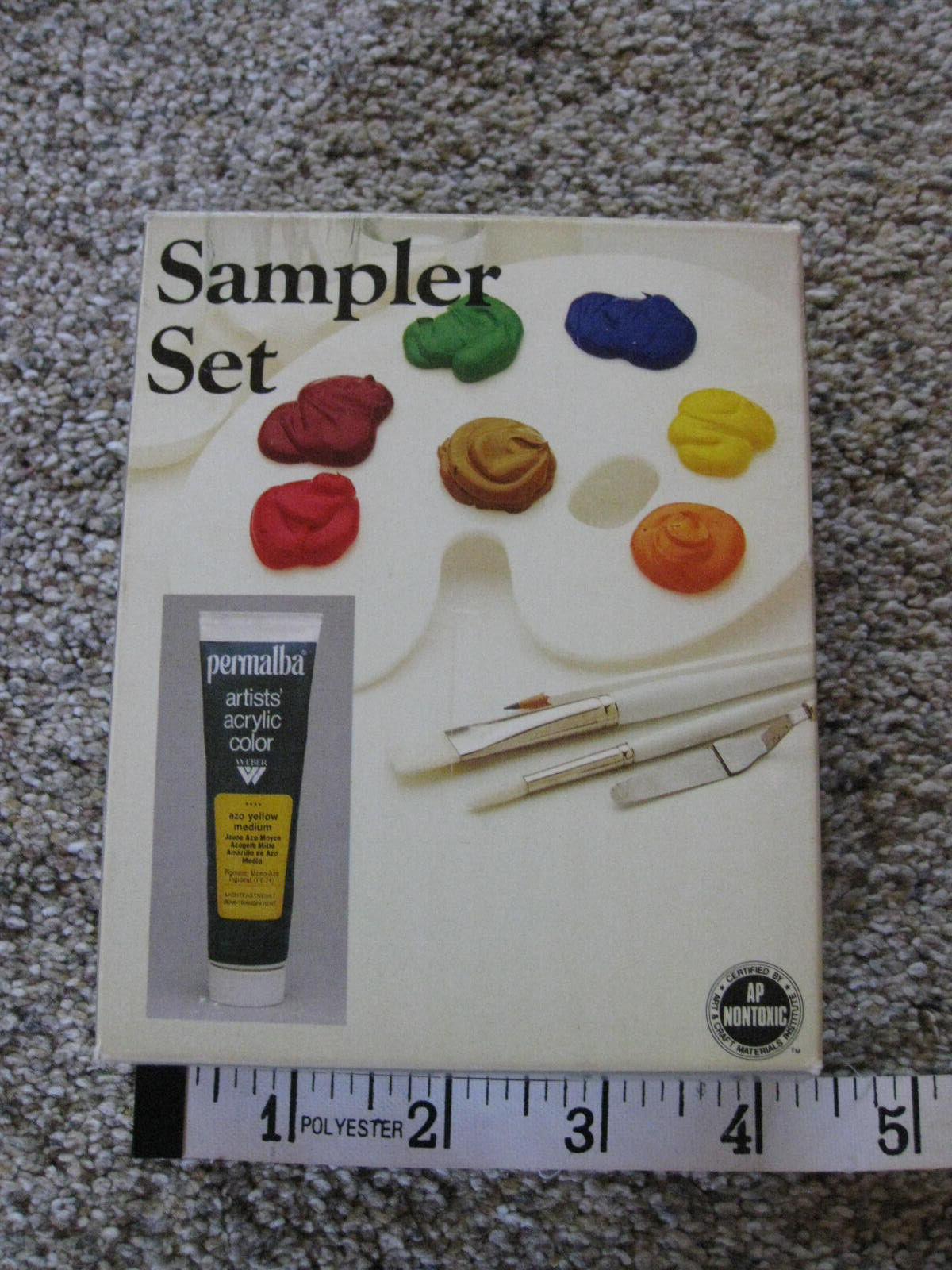 SAMPLER SET PERMALBA ARTISTS' ACRYLIC COLORS, 6 COLORS, MARTIN / F. WEBER CO.