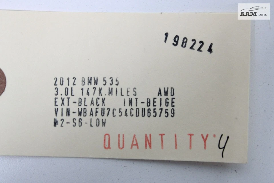 BMW 535I XDRIVE F10 2011-2016 CERRADURA PUERTA DELANTERA O TRASERA PESTILLO CATCH STRIKER OEM Foto 4 de 4