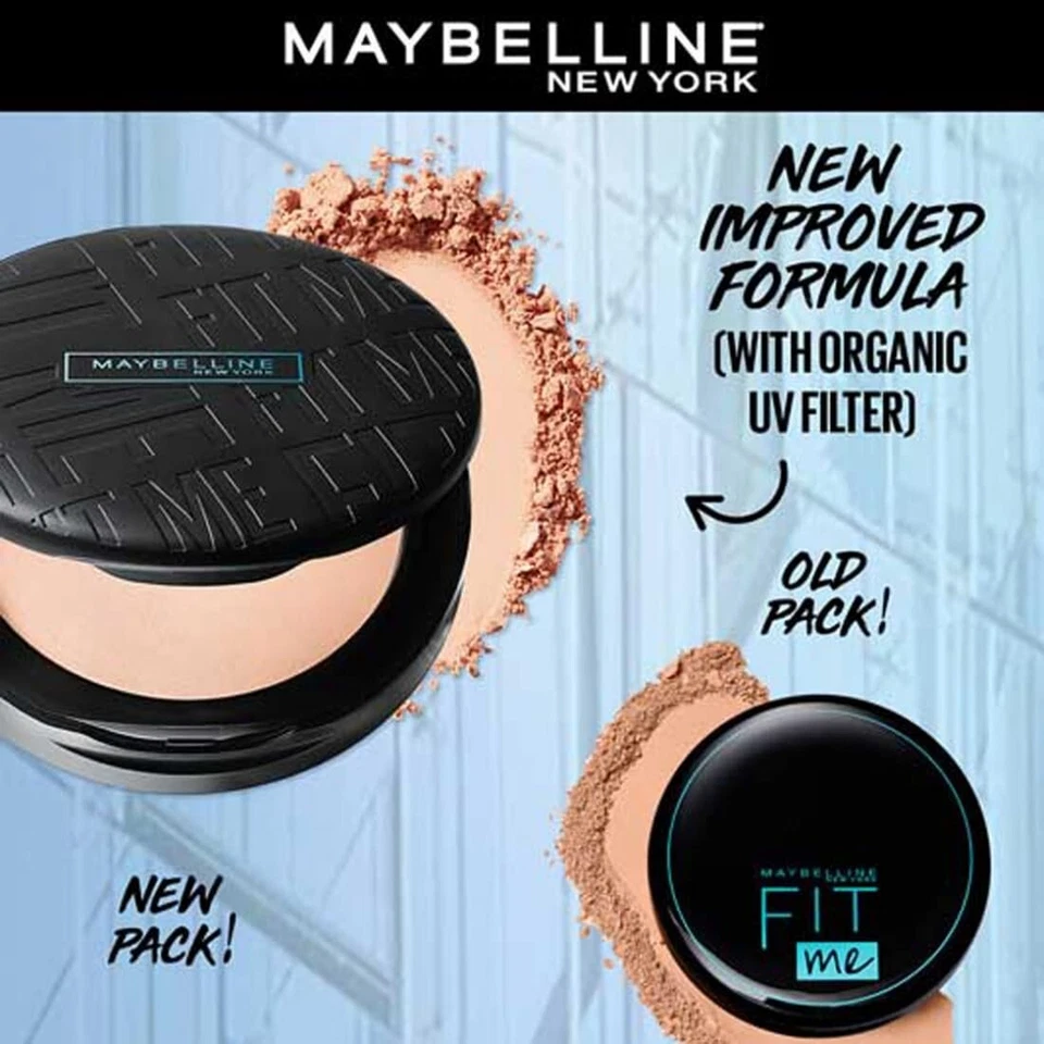 Polvo compacto Maybelline New York Fit Me Shade 220 beige natural mate para grasa Foto 2 de 4