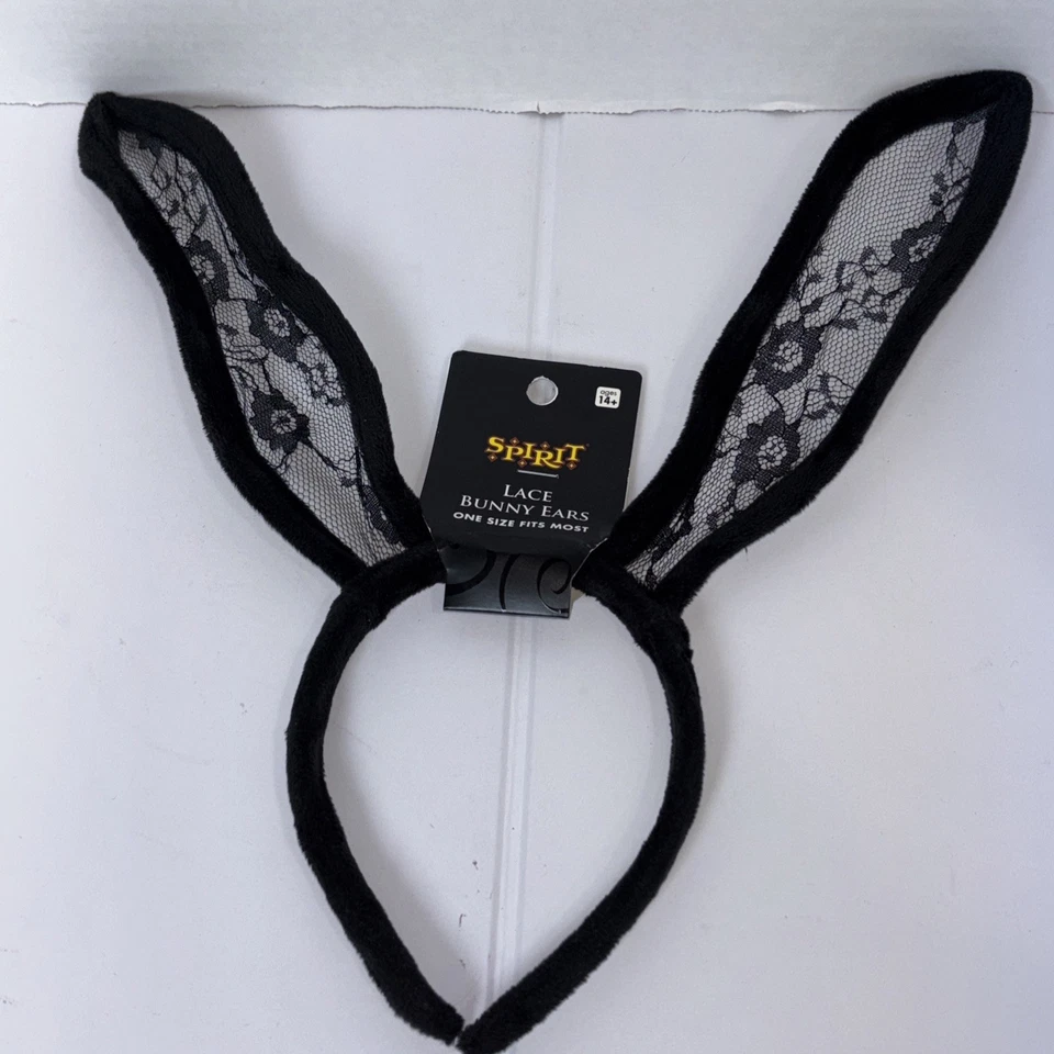 Diadema Spirit Encaje Orejas de Conejo Flexible, Disfraz Festivo Nuevo ~ Talla Única Foto 4 de 4