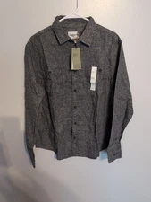 Goodfellow & Co. Men's Size Large Mid Weight Flannel L. Sleeve Button Down Shirt