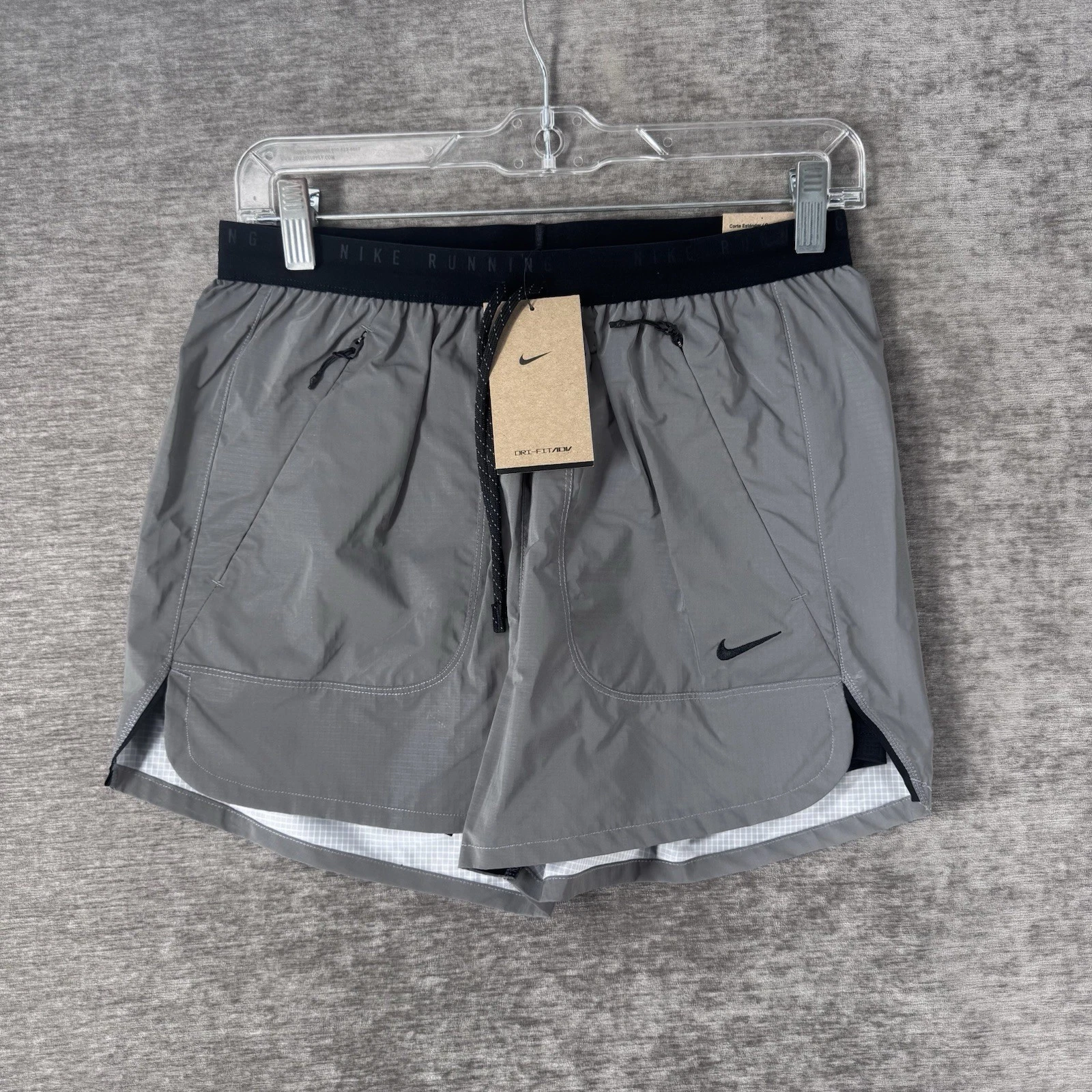 Nike Dri-Fit ADV 2-in-1 Reflective 4" Running Shorts Men’s Small IM6267-010 NWT