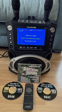 Karaoke USA GF829 CD DVD CDG MP3G 7" TFT Color Screen, 2 Mics, 3 CD G