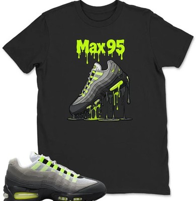 Air Max 95 Neon Yellow Black Cool Grey T-Shirt | S-4XL
