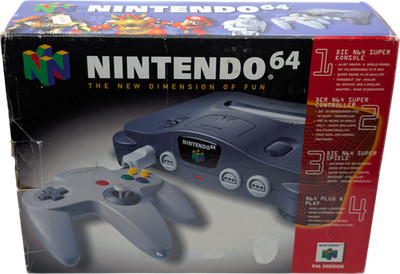 Nintendo 64  Konsole (Standard Edition) Grau in OVP mit Inlay - Guter Zustand