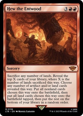 Hew the Entwood - #136 - Lord of the Rings - NM MTG