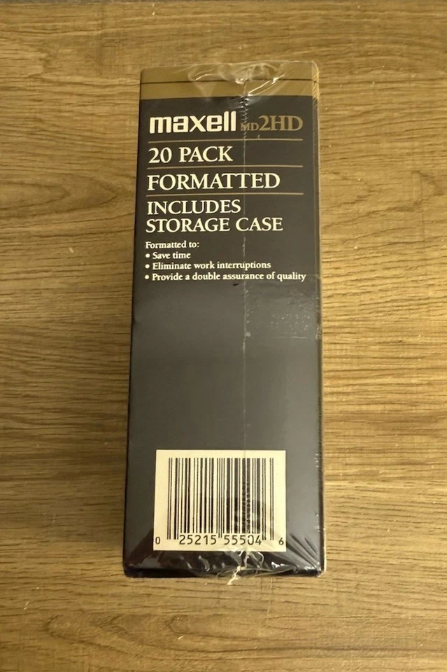 Maxell MD2-HD 5 1/4" Mini Disquete Formateado Estuche de Almacenamiento Gratis Paquete de 20 Nuevo  Foto 3 de 4