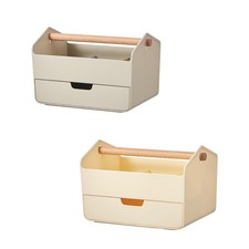 Desktop Organizer Craft Accessories with Drawer for Makeup Dorm Displaying