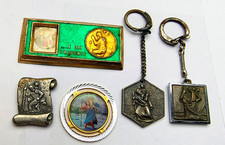 San Cristoforo protettore viaggiatori automobilisti lotto 5 portachiavi calamite