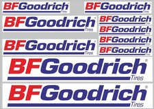 BF Goodrich Tire Decals Stickers Vinyl Graphic Set Logo Adhesive Kit 10 Pcs