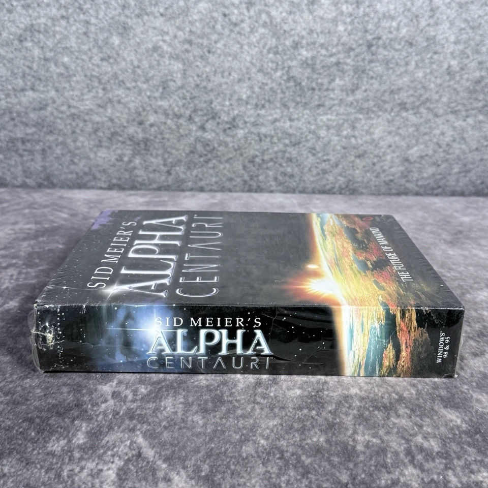 Sid Meier's Alpha Centauri PC Game - NEW Sealed CD-Rom Original Big Box Rare - Image 2 of 4