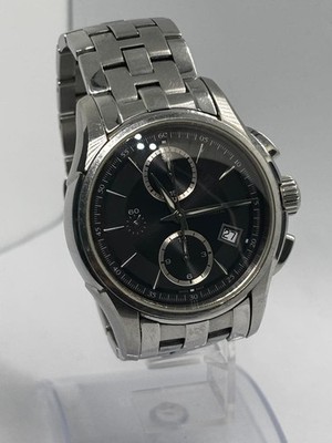 Hamilton Automatic Chronograph Black Dial 100m Used From Japan